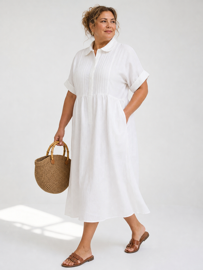 Lysandra™ — Vestido Camisero Fluido de Verano