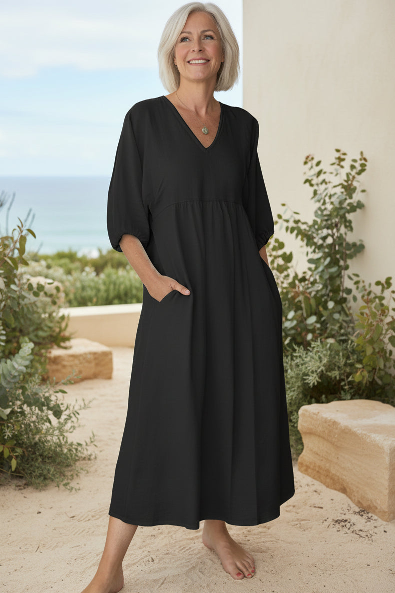 MELI - VESTIDO CLÁSICO CONFORT